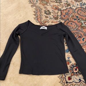 Urban Outfitters Black off the shoulder top